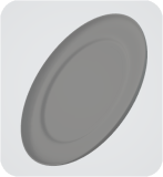 Plates Orange Fitzhugh 3D